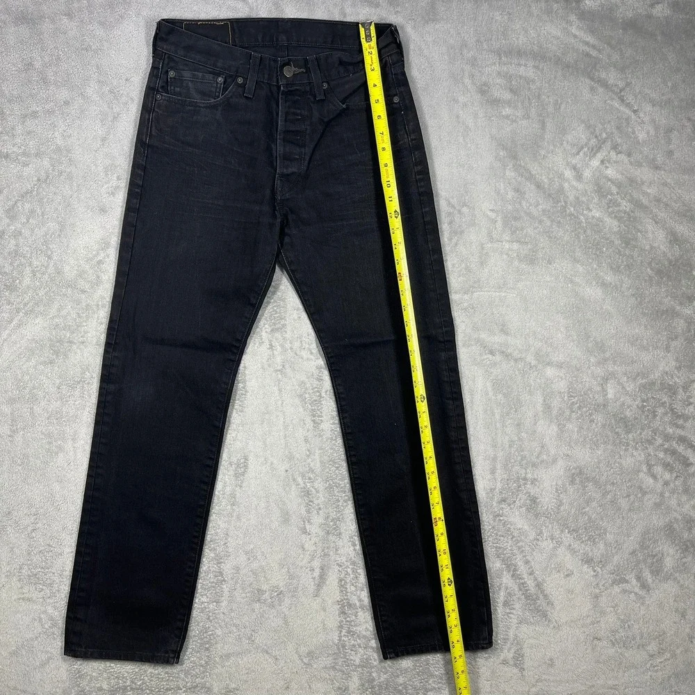 Levi's 501 Original Fit Jeans Mens 32x30*29x29.5) Black Straight Leg Button Fly